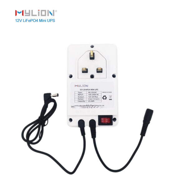 Compact Design with 110V–230V AC Input Mini UPS with LiFePO4 Smart Battery/Charger Backup Power for CCTV & Routers - Image 6