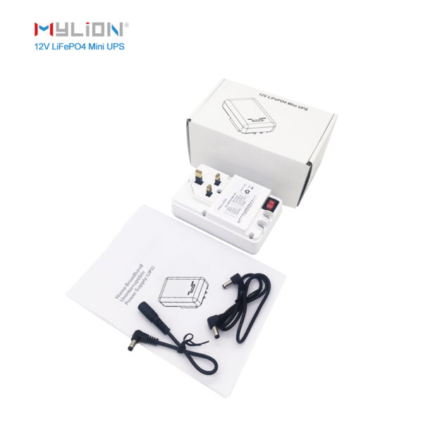 Compact Design with 110V–230V AC Input Mini UPS with LiFePO4 Smart Battery/Charger Backup Power for CCTV & Routers - Image 4