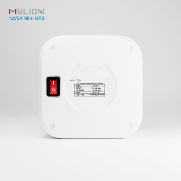 Mylion 12V 5A 77.7Wh Mini UPS lithium battery pack backup Uninterruptible Power Supply for WiFi 7 ONT Smart Home - Image 3